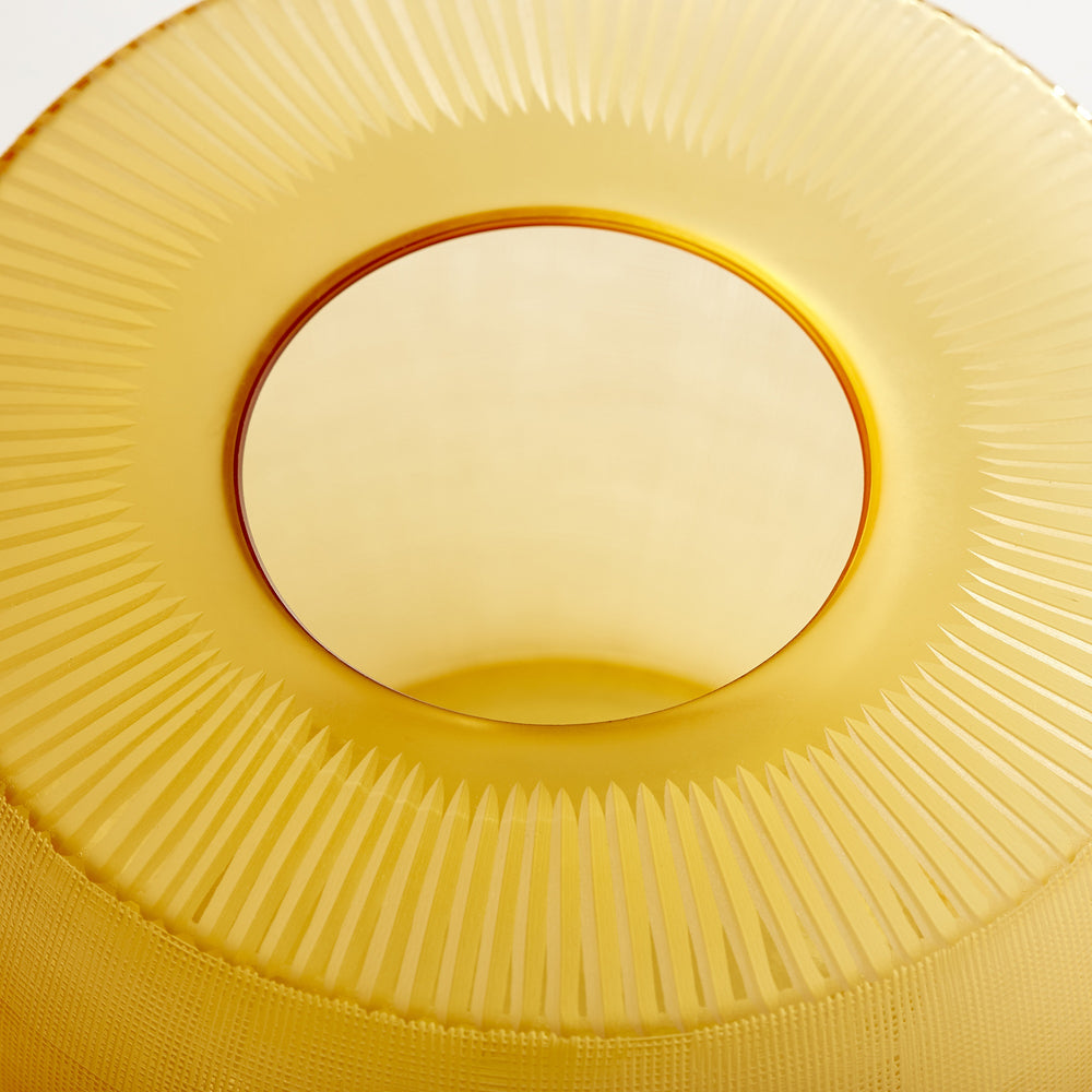 Sun Flower Vase in Amber