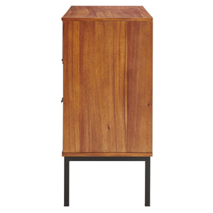 Caine Rattan Chest 3 Drawers In Brown