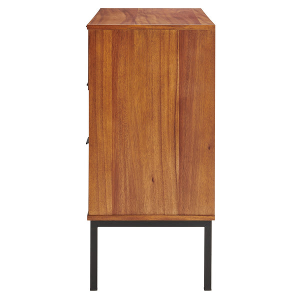 Caine Rattan Chest 3 Drawers In Brown