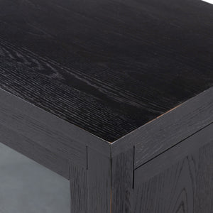 Admont Bookcase In Worn Black Veneer