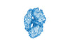 Flower Wall Art, Extra Small, Blue, Metal