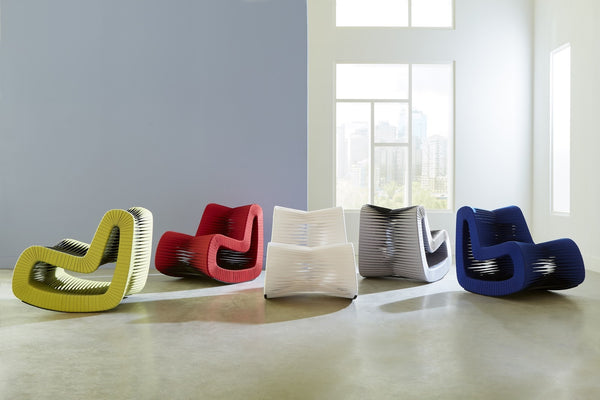 Seat Belt Rocking Chair, Blue/Black
