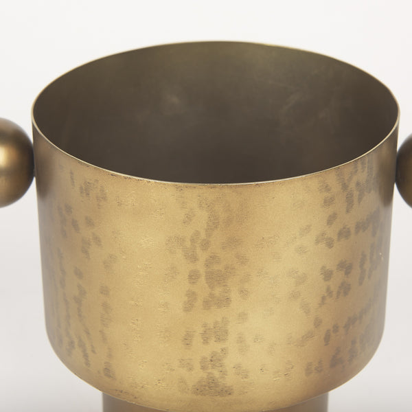 Juno 6.5H Medium Gold Iron Medium Vase