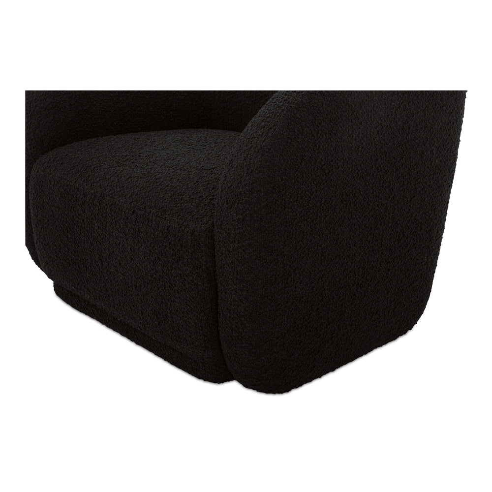Moe's Faye Accent Chair in Black Boucle