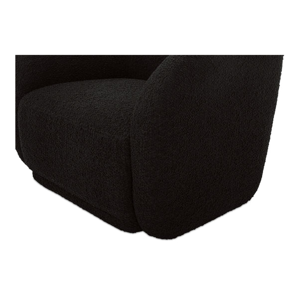 Moe's Faye Accent Chair in Black Boucle