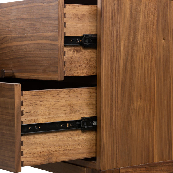 Arturo Media Console - Natural Walnut Veneer