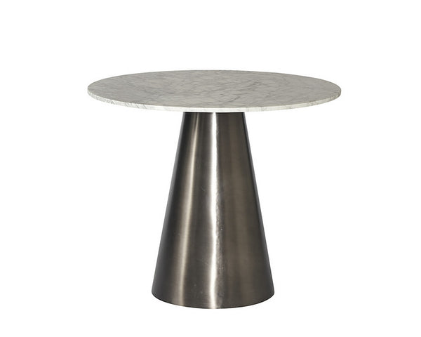 Damon Bistro Table - Gunmetal - 35.5"