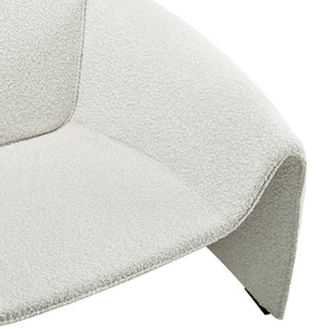 Hilda Fabric Accent Arm Chair, Boucle Beige