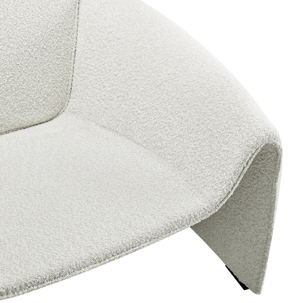 Hilda Fabric Accent Arm Chair, Boucle Beige