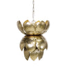 SILVER LEAF TIN PENDANT WITH LEAVES