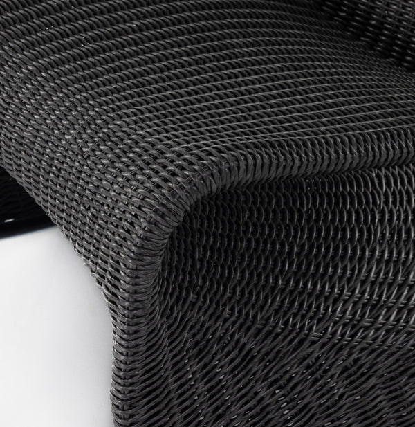 Portia Outdoor Rocking Chair In Coal