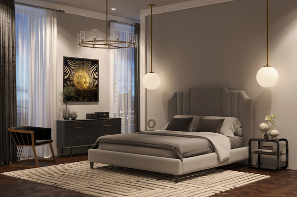 OSLOW HAND-TUFTED RUG - BEIGE / GREY - 9' X 12'