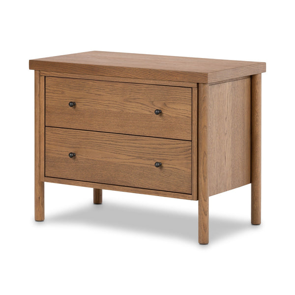 Roark Nightstand - Amber Oak Veneer