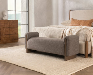 Sierra Bench in Bronzed Cocoa or Sand with Ash Wood