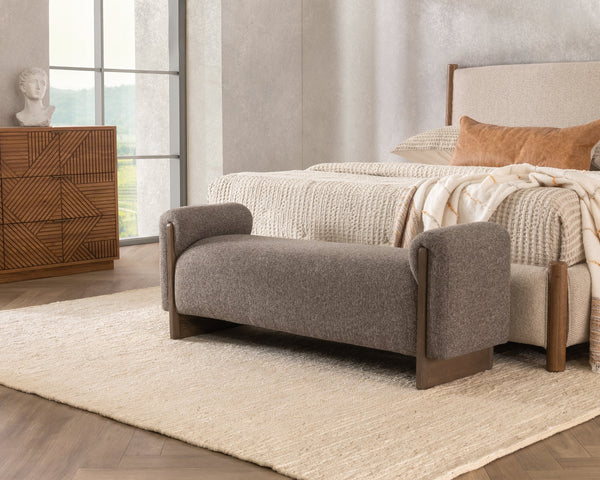 Sierra Bench in Bronzed Cocoa or Sand with Ash Wood