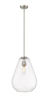 Ayra 1 Light Pendant in Brushed Nickel Finish
