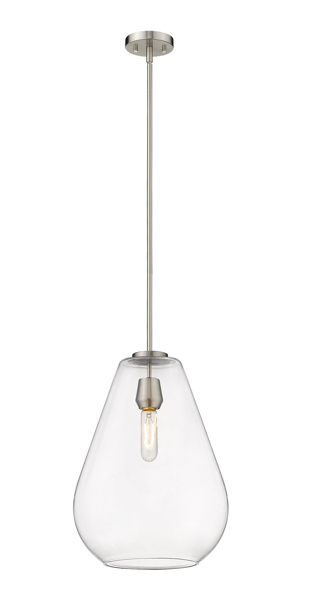 Ayra 1 Light Pendant in Brushed Nickel Finish