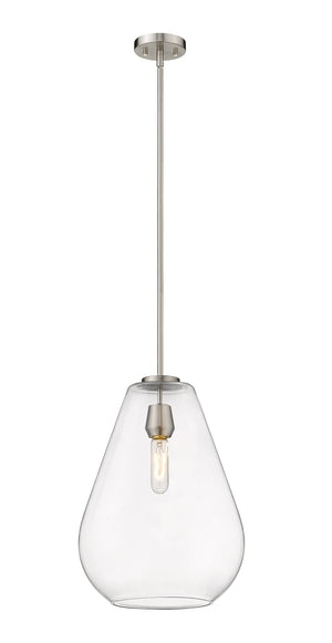 Ayra 1 Light Pendant in Brushed Nickel Finish