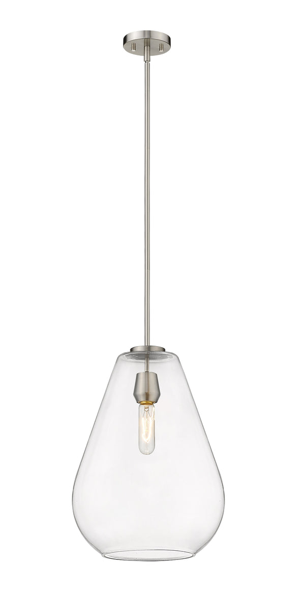 Ayra 1 Light Pendant in Brushed Nickel Finish