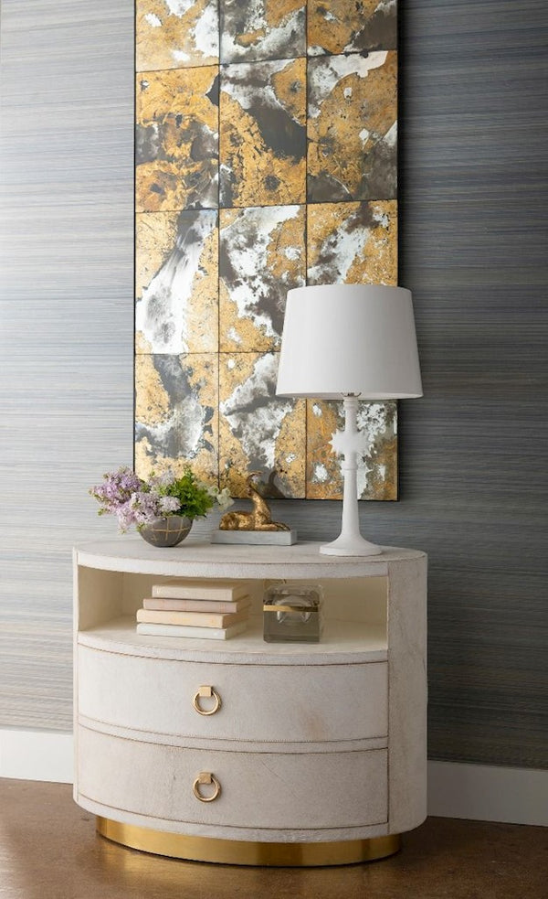 JULIUS 2-DRAWER SIDE TABLE, WHITE