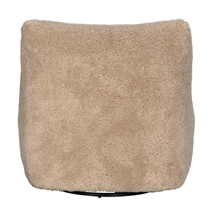 Mcclain Swivel Chair, Camel Fabric
