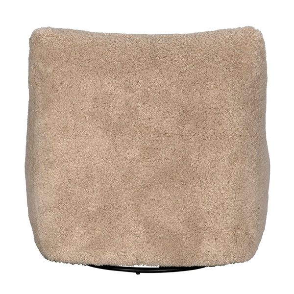 Mcclain Swivel Chair, Camel Fabric