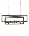 Middleton Bronze Rectangular Chandelier In Bronze Gold