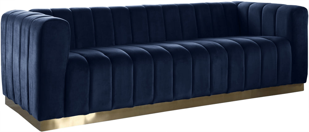 Francis Sofa In Navy Velvet