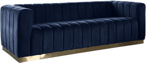 Francis Sofa In Navy Velvet