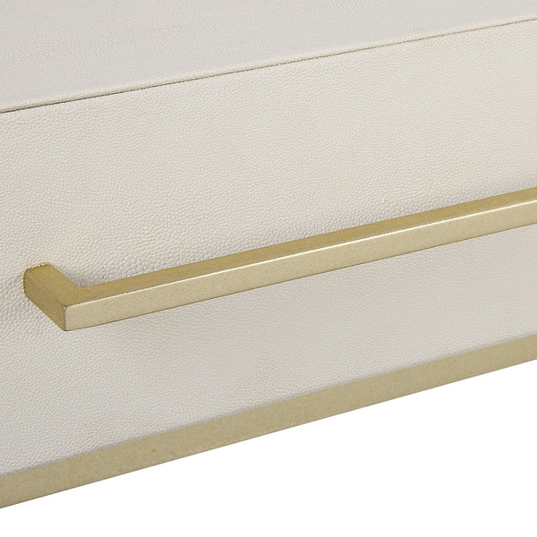 Jewel Modern White Desk