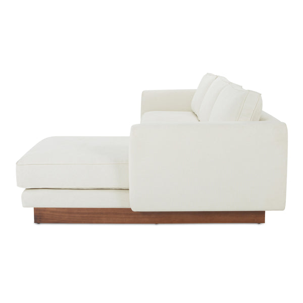 Moe's Vernon Right Sectional White