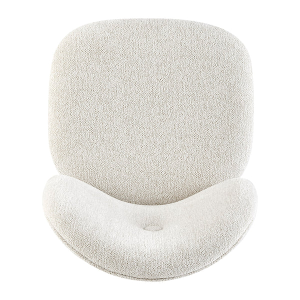 Nisha KD Fabric Dining Side Chair, Posh Ivory