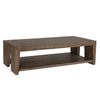 Troy Solid Wood Rectangle Coffee Table with Tapered Legs