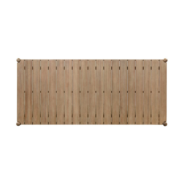 ROSEN OUTDOOR DINING TABLE 81" IN EUCALYPTUS