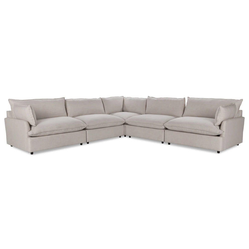 Caplan Modular 5-Piece Sectional in Dawn-Flax