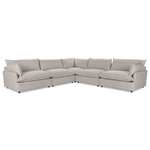 Caplan Modular 5-Piece Sectional in Dawn-Flax