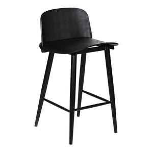 Moe's Looey Counter Stool Set of Two in Black