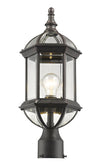 Annex 1 Light Outdoor Post Mount in Rust Finish