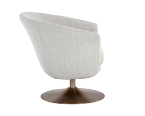 CARINE SWIVEL LOUNGE CHAIR - MINA TAUPE
