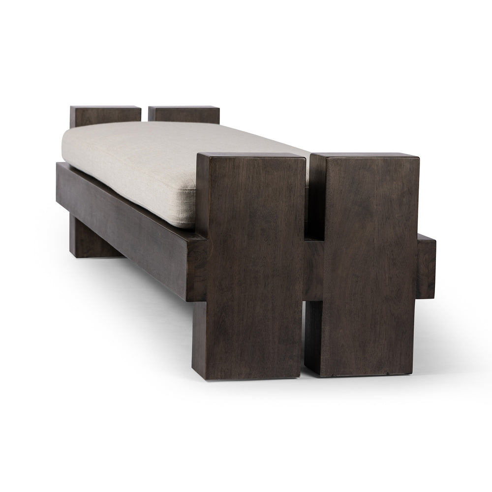 Heavy Wood Accent Bench In Alcala Cream