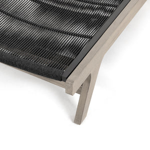 Julian Outdoor Chaise Lounge In Grey