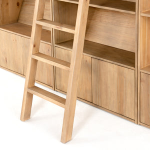 Bane Triple Bookshelf W/ Ladder In Smoked P