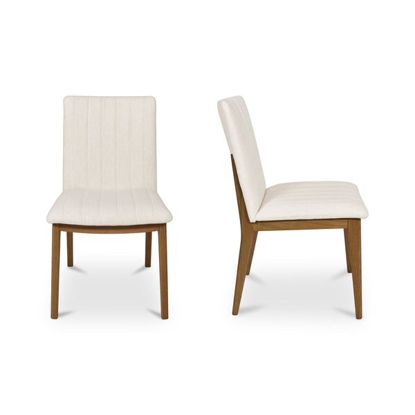 Moe's Demi Dining Chair Set of 2 in Cream