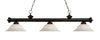 Riviera 3 Light Billiard Light in Bronze Finish