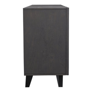 Moe's Brolio Sideboard Charcoal Mango Wood