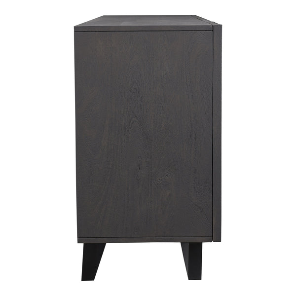 Moe's Brolio Sideboard Charcoal Mango Wood