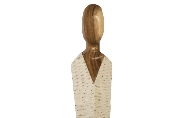 Vested Female Sculpture, Natural/White Gold, MD