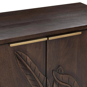 Ledro Solid Mango Wood 2-Door Cabinet