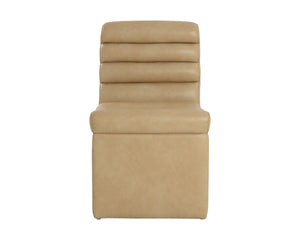 NORM WHEELED DINING CHAIR - COPLEY LATTE