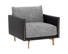 ASHI ARMCHAIR - NASH ZEBRA / COAL BLACK